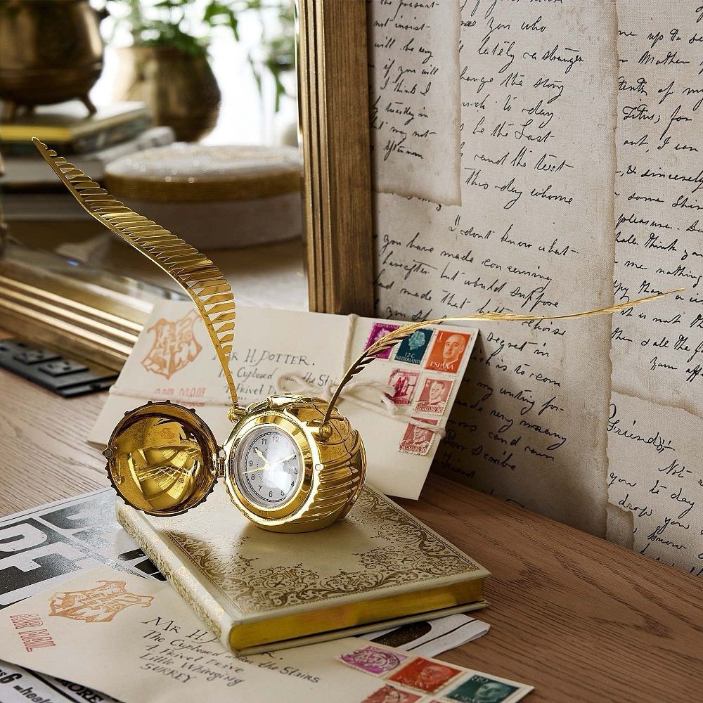 Pottery Barn Golden Snitch clock